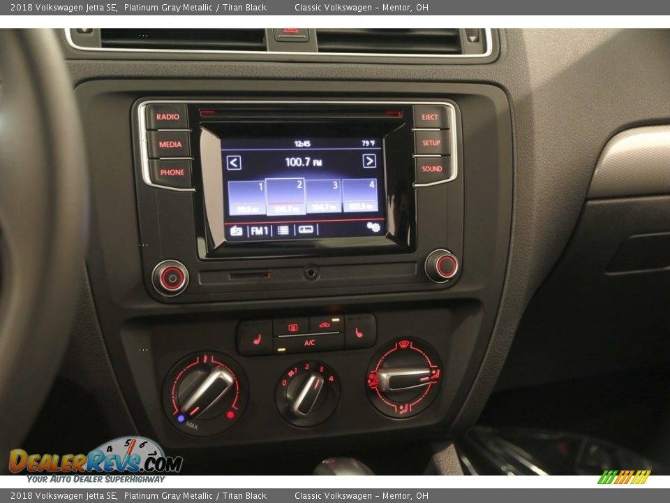 2018 Volkswagen Jetta SE Platinum Gray Metallic / Titan Black Photo #10
