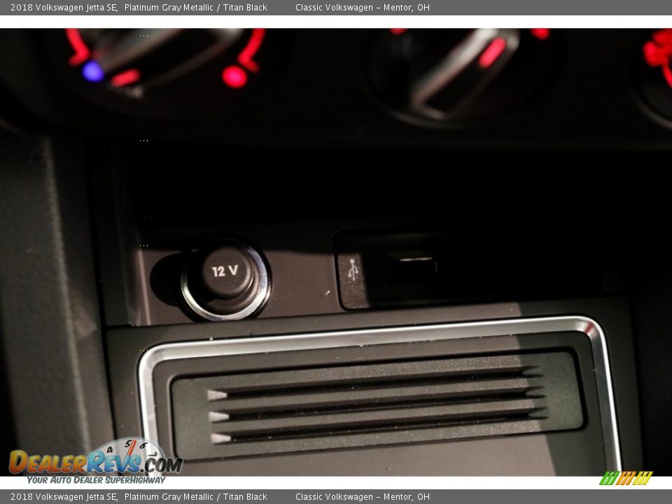 2018 Volkswagen Jetta SE Platinum Gray Metallic / Titan Black Photo #14