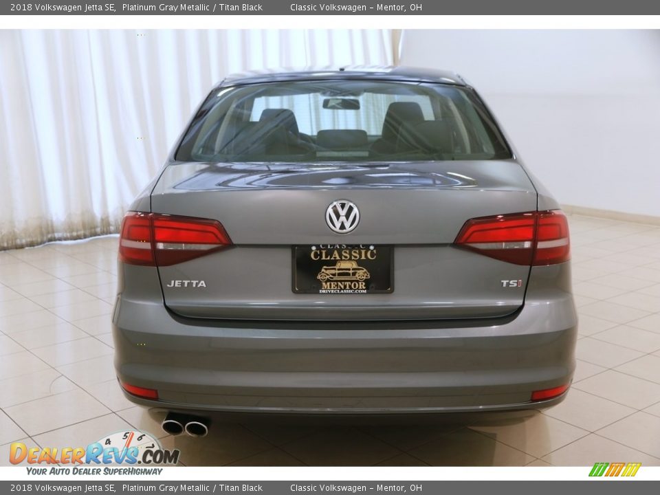 2018 Volkswagen Jetta SE Platinum Gray Metallic / Titan Black Photo #19