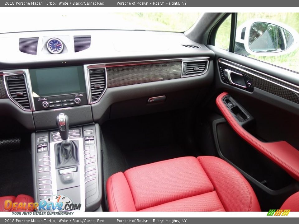 2018 Porsche Macan Turbo White / Black/Garnet Red Photo #15