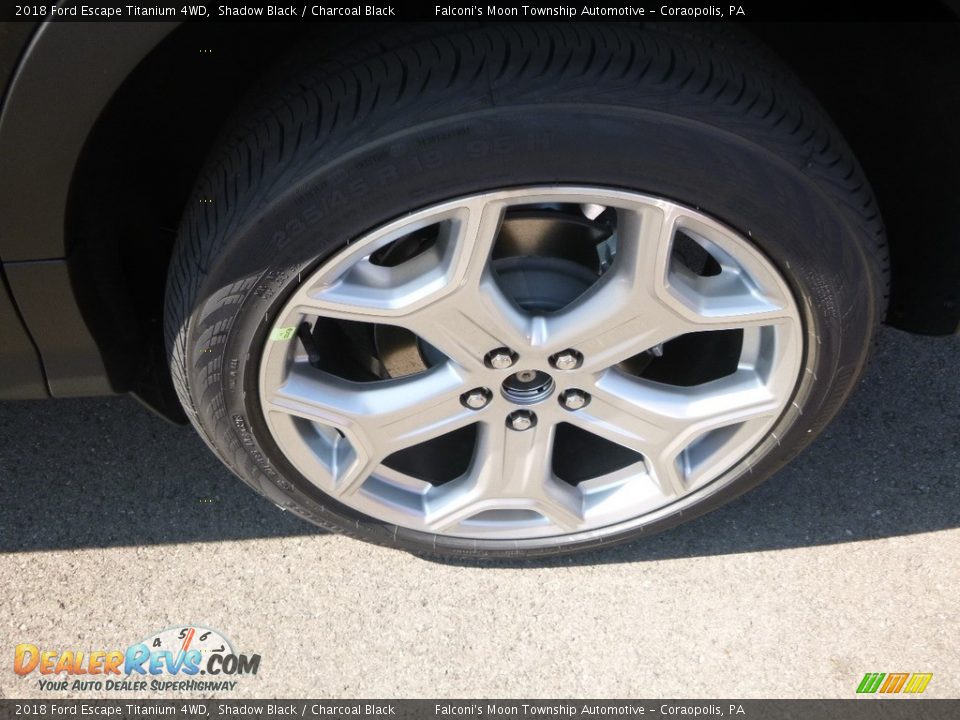 2018 Ford Escape Titanium 4WD Shadow Black / Charcoal Black Photo #7