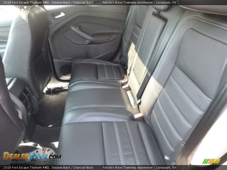 2018 Ford Escape Titanium 4WD Shadow Black / Charcoal Black Photo #8
