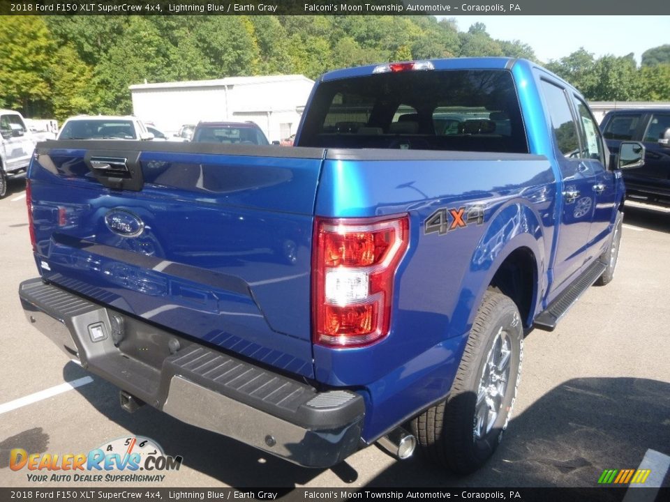 2018 Ford F150 XLT SuperCrew 4x4 Lightning Blue / Earth Gray Photo #5