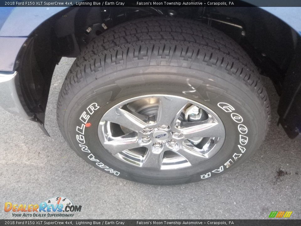 2018 Ford F150 XLT SuperCrew 4x4 Lightning Blue / Earth Gray Photo #8