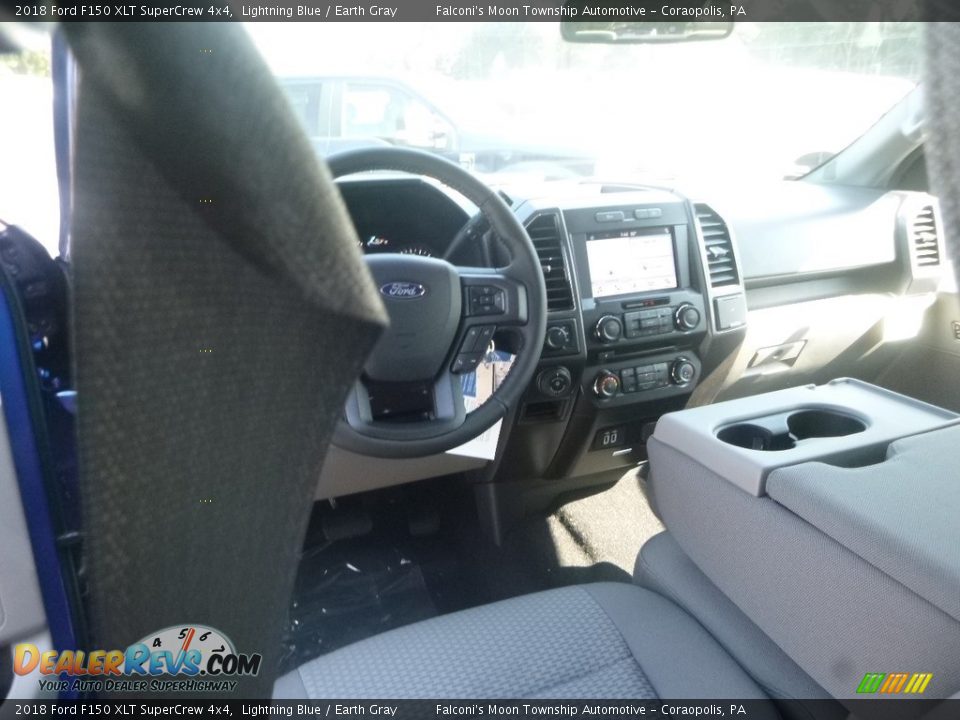 2018 Ford F150 XLT SuperCrew 4x4 Lightning Blue / Earth Gray Photo #11