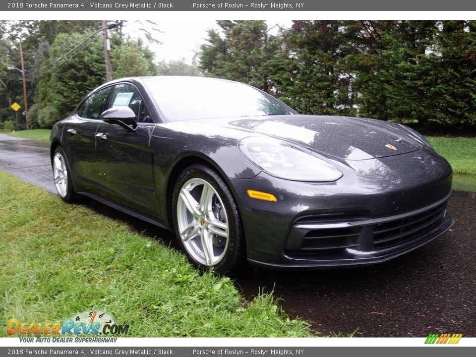 2018 Porsche Panamera 4 Volcano Grey Metallic / Black Photo #1