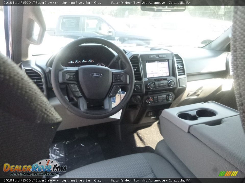 2018 Ford F150 XLT SuperCrew 4x4 Lightning Blue / Earth Gray Photo #12