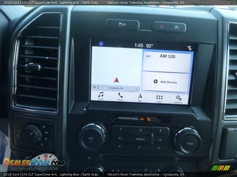 2018 Ford F150 XLT SuperCrew 4x4 Lightning Blue / Earth Gray Photo #16