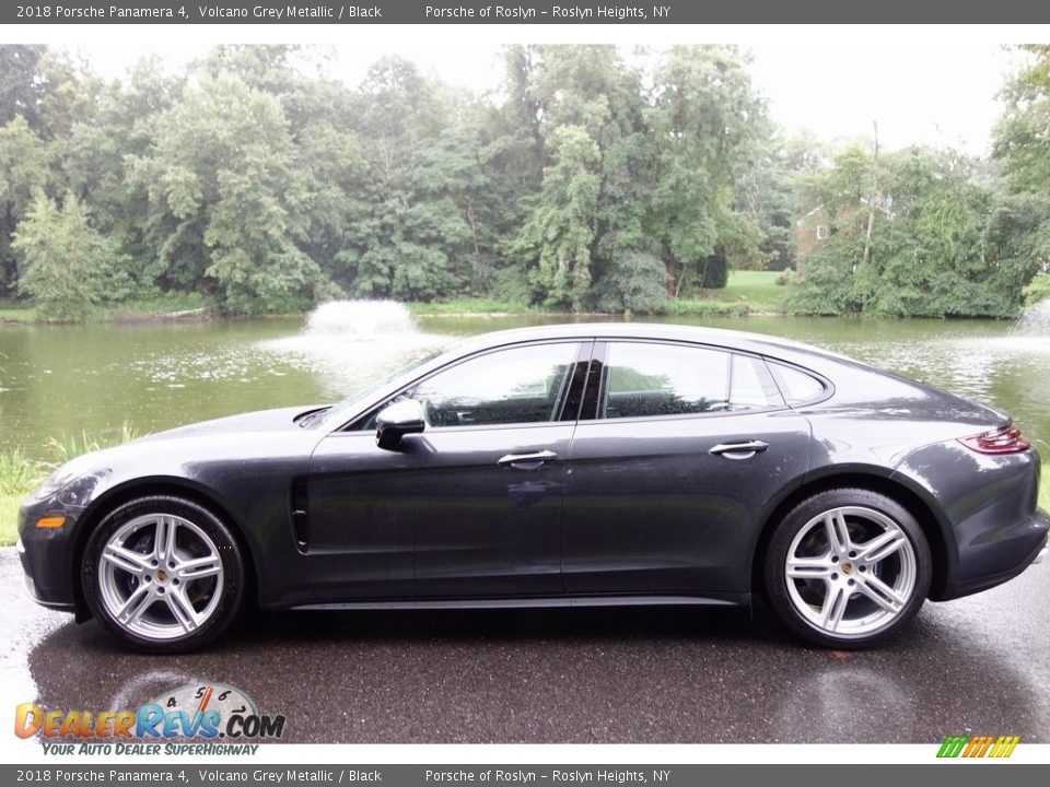 2018 Porsche Panamera 4 Volcano Grey Metallic / Black Photo #7