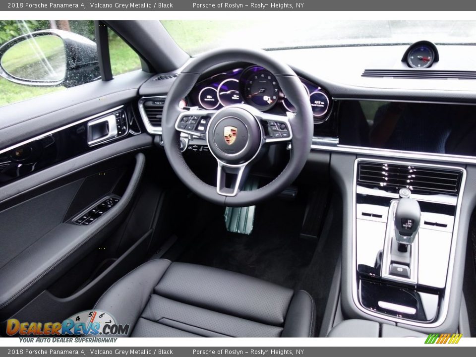 2018 Porsche Panamera 4 Volcano Grey Metallic / Black Photo #13