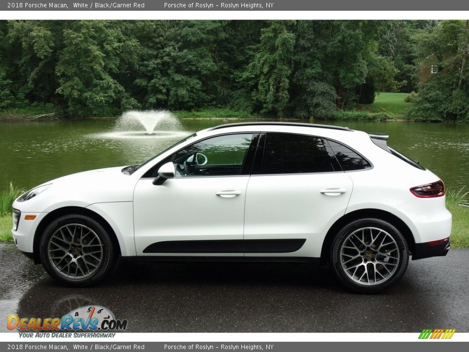 2018 Porsche Macan White / Black/Garnet Red Photo #7