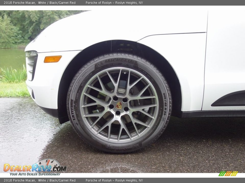2018 Porsche Macan White / Black/Garnet Red Photo #9