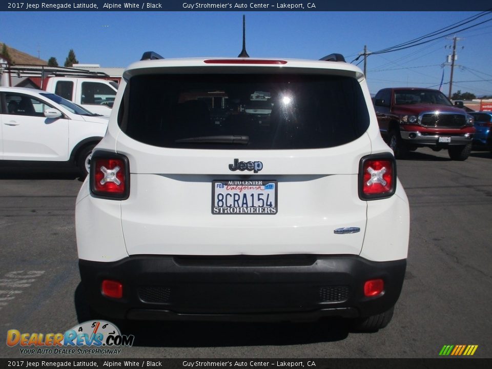 2017 Jeep Renegade Latitude Alpine White / Black Photo #6