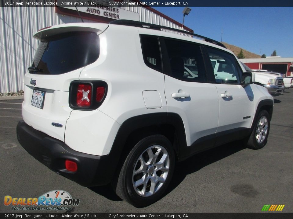 2017 Jeep Renegade Latitude Alpine White / Black Photo #7