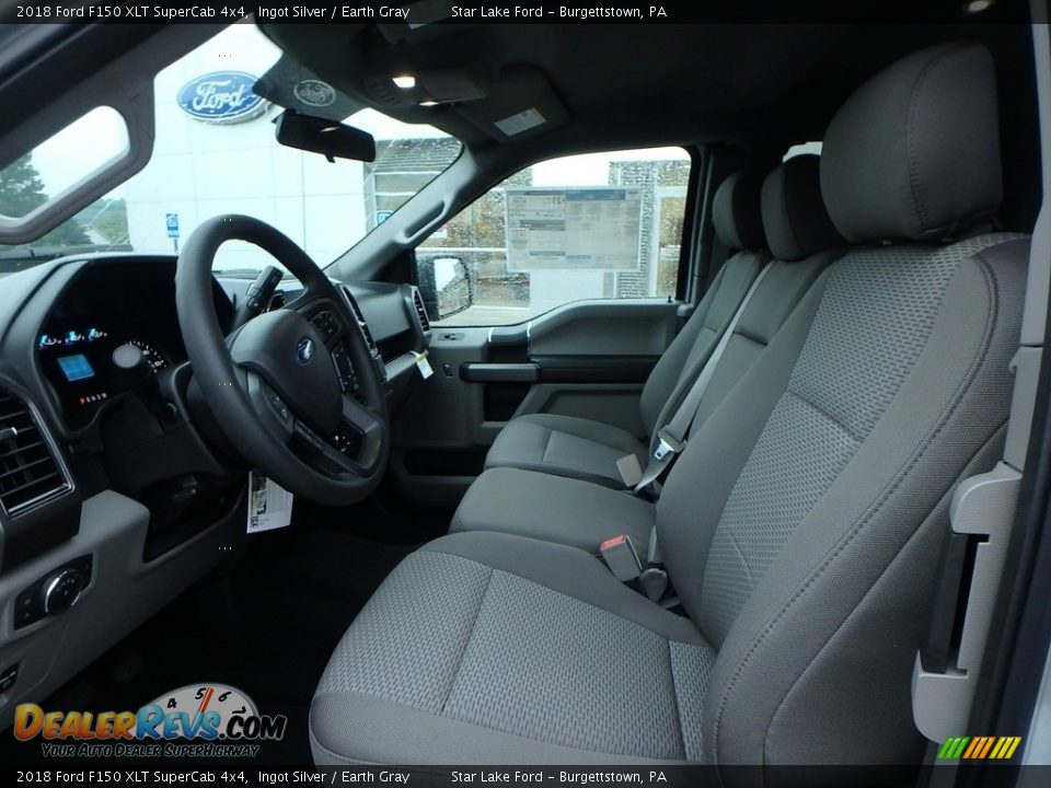 2018 Ford F150 XLT SuperCab 4x4 Ingot Silver / Earth Gray Photo #10