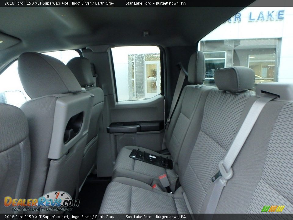 2018 Ford F150 XLT SuperCab 4x4 Ingot Silver / Earth Gray Photo #12