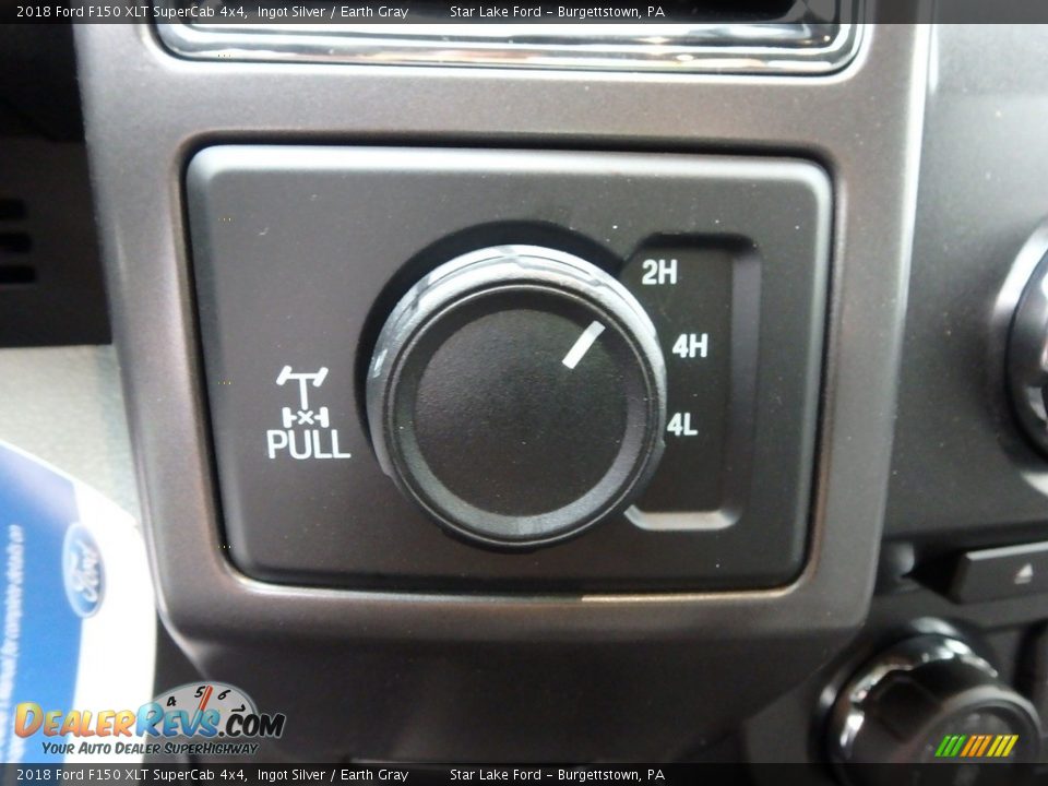 2018 Ford F150 XLT SuperCab 4x4 Ingot Silver / Earth Gray Photo #16