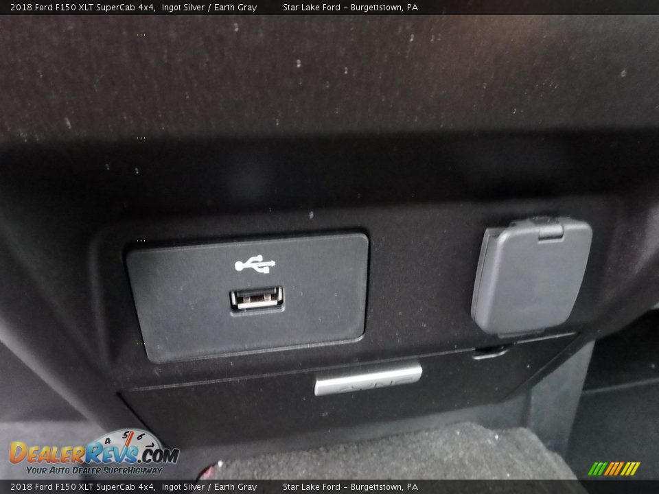 2018 Ford F150 XLT SuperCab 4x4 Ingot Silver / Earth Gray Photo #17