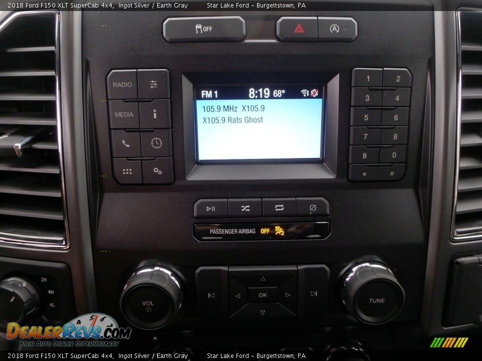 2018 Ford F150 XLT SuperCab 4x4 Ingot Silver / Earth Gray Photo #18