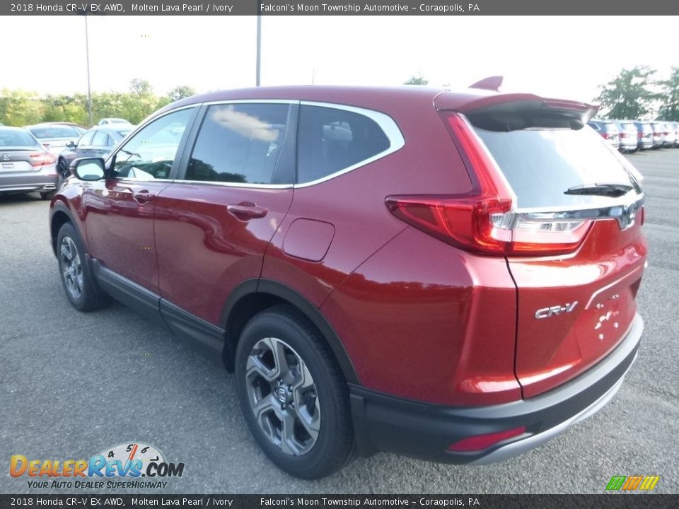 2018 Honda CR-V EX AWD Molten Lava Pearl / Ivory Photo #2