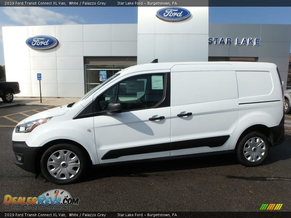 2019 Ford Transit Connect XL Van White / Palazzo Grey Photo #1