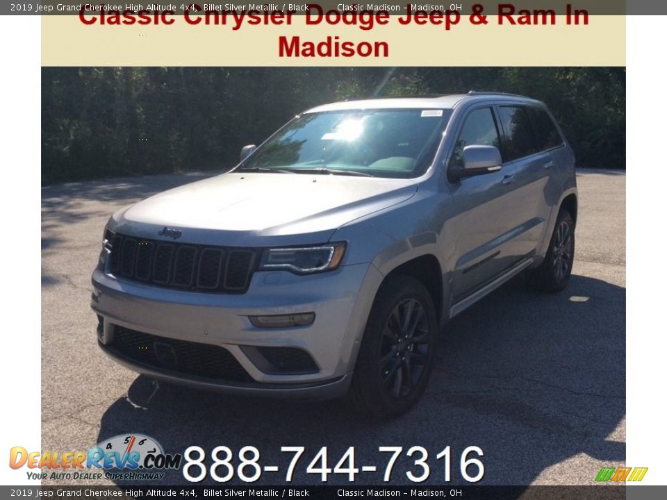 2019 Jeep Grand Cherokee High Altitude 4x4 Billet Silver Metallic / Black Photo #1