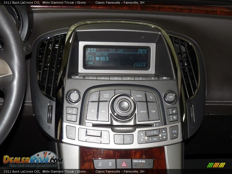 2011 Buick LaCrosse CXS White Diamond Tricoat / Ebony Photo #13