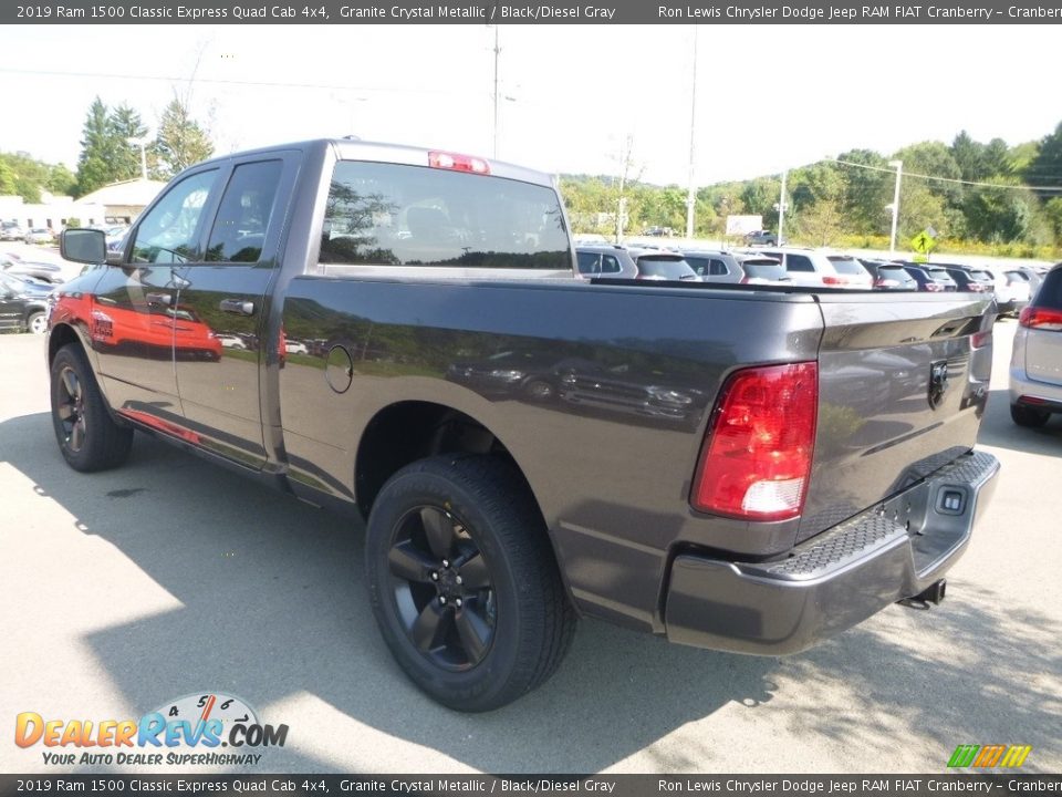 2019 Ram 1500 Classic Express Quad Cab 4x4 Granite Crystal Metallic / Black/Diesel Gray Photo #3