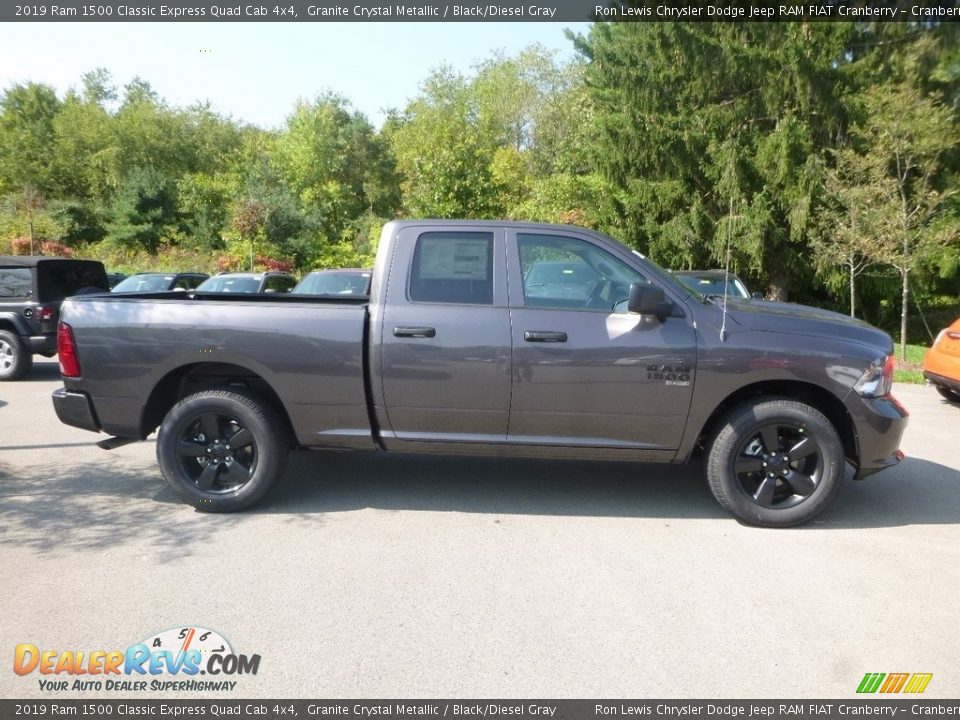 2019 Ram 1500 Classic Express Quad Cab 4x4 Granite Crystal Metallic / Black/Diesel Gray Photo #6