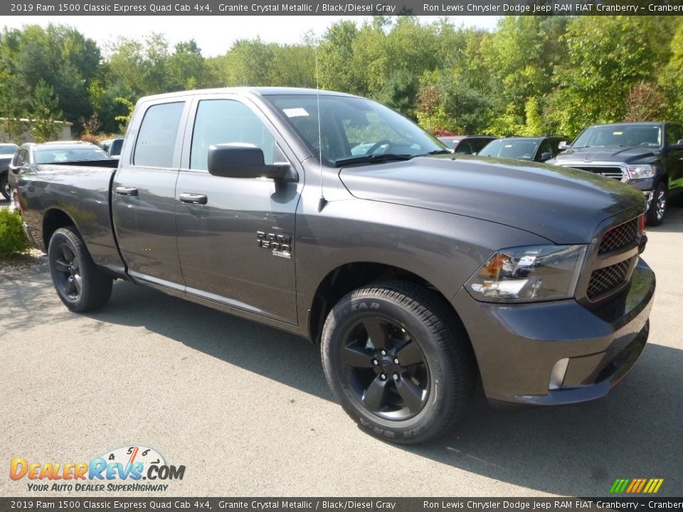2019 Ram 1500 Classic Express Quad Cab 4x4 Granite Crystal Metallic / Black/Diesel Gray Photo #7