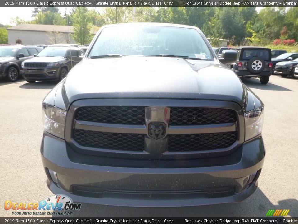 2019 Ram 1500 Classic Express Quad Cab 4x4 Granite Crystal Metallic / Black/Diesel Gray Photo #8