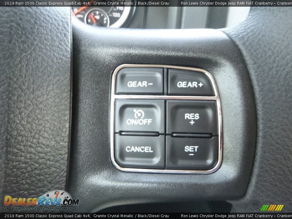 2019 Ram 1500 Classic Express Quad Cab 4x4 Granite Crystal Metallic / Black/Diesel Gray Photo #19