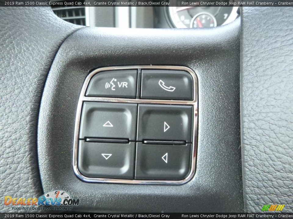 2019 Ram 1500 Classic Express Quad Cab 4x4 Granite Crystal Metallic / Black/Diesel Gray Photo #20