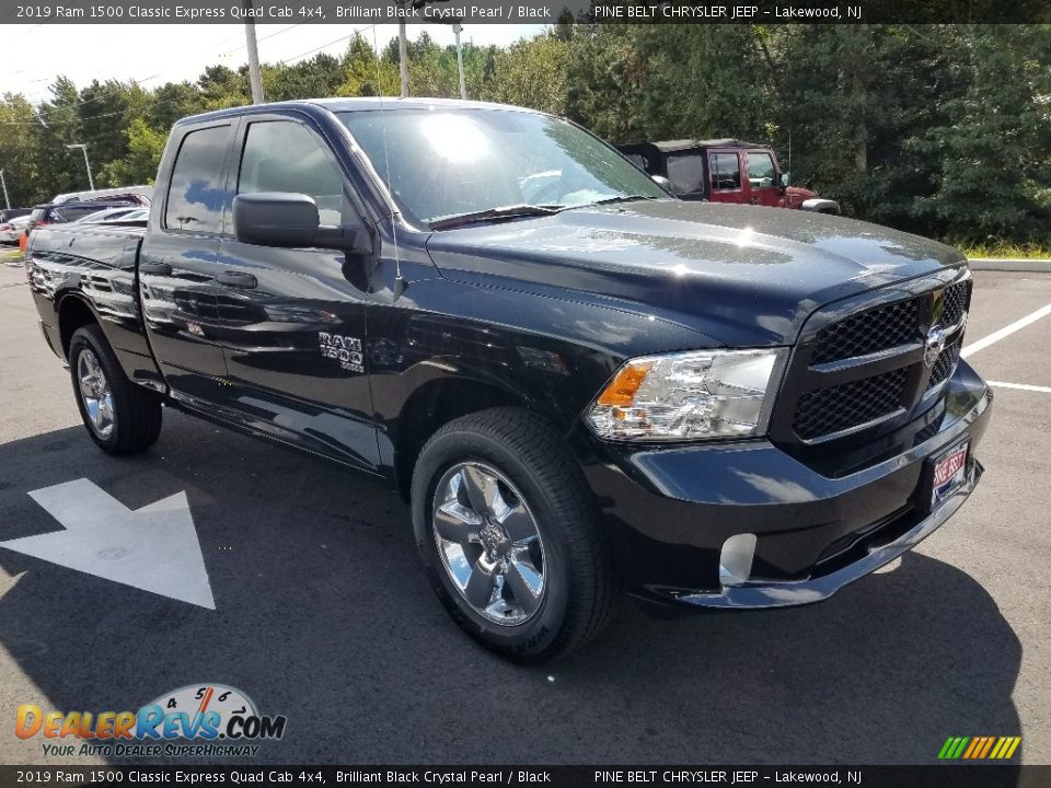 2019 Ram 1500 Classic Express Quad Cab 4x4 Brilliant Black Crystal Pearl / Black Photo #1