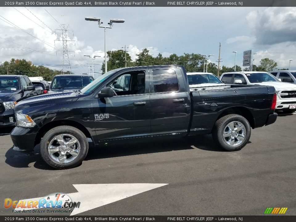 2019 Ram 1500 Classic Express Quad Cab 4x4 Brilliant Black Crystal Pearl / Black Photo #3