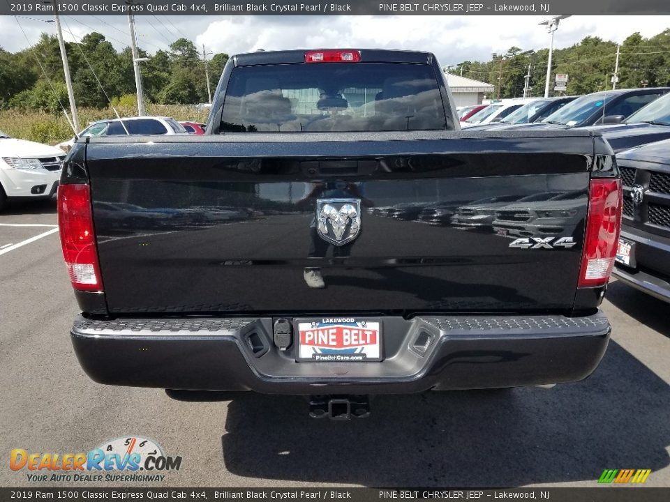2019 Ram 1500 Classic Express Quad Cab 4x4 Brilliant Black Crystal Pearl / Black Photo #5