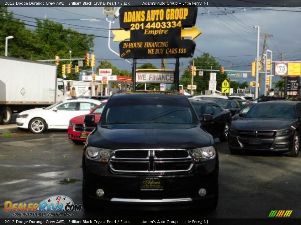 2012 Dodge Durango Crew AWD Brilliant Black Crystal Pearl / Black Photo #2