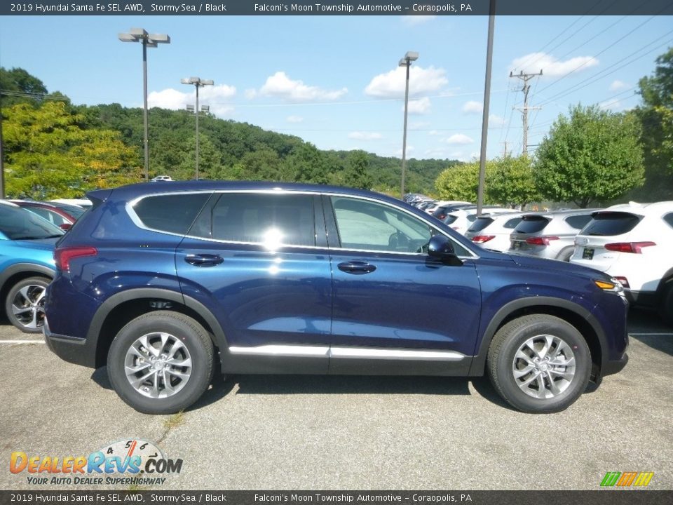 2019 Hyundai Santa Fe SEL AWD Stormy Sea / Black Photo #1