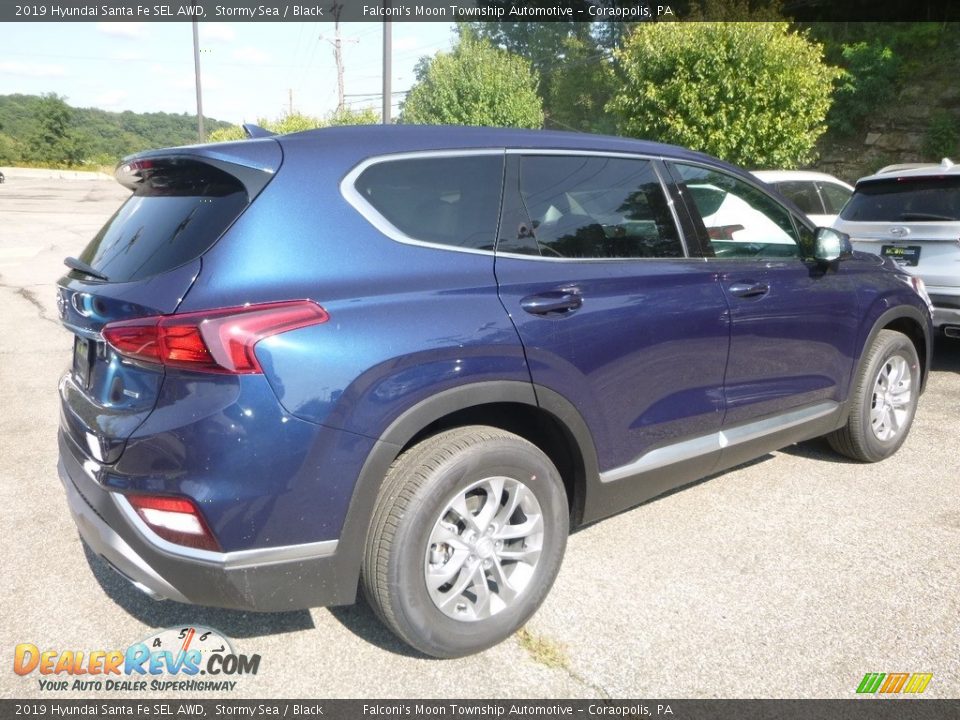 2019 Hyundai Santa Fe SEL AWD Stormy Sea / Black Photo #2