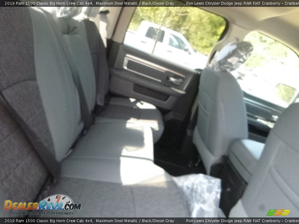 2019 Ram 1500 Classic Big Horn Crew Cab 4x4 Maximum Steel Metallic / Black/Diesel Gray Photo #6