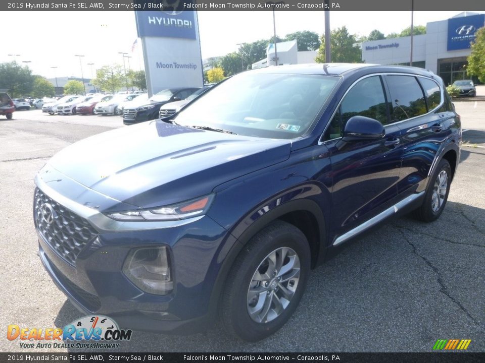2019 Hyundai Santa Fe SEL AWD Stormy Sea / Black Photo #5