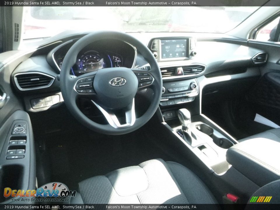 2019 Hyundai Santa Fe SEL AWD Stormy Sea / Black Photo #9