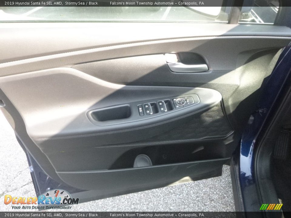 2019 Hyundai Santa Fe SEL AWD Stormy Sea / Black Photo #10