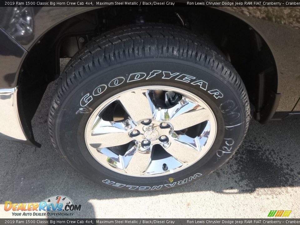 2019 Ram 1500 Classic Big Horn Crew Cab 4x4 Maximum Steel Metallic / Black/Diesel Gray Photo #12