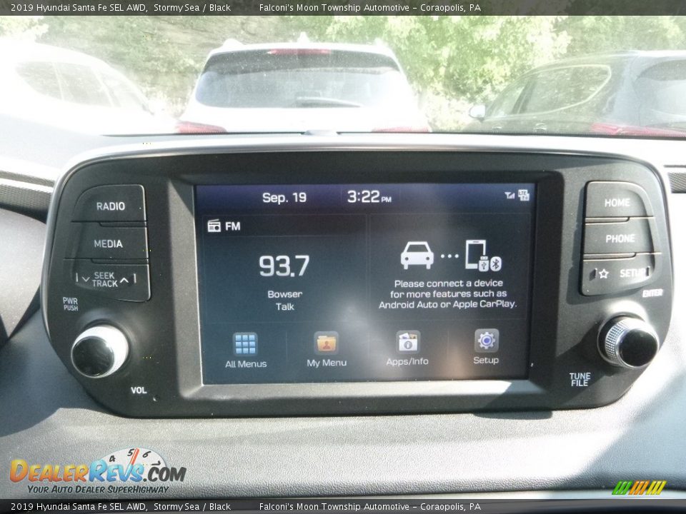 2019 Hyundai Santa Fe SEL AWD Stormy Sea / Black Photo #13