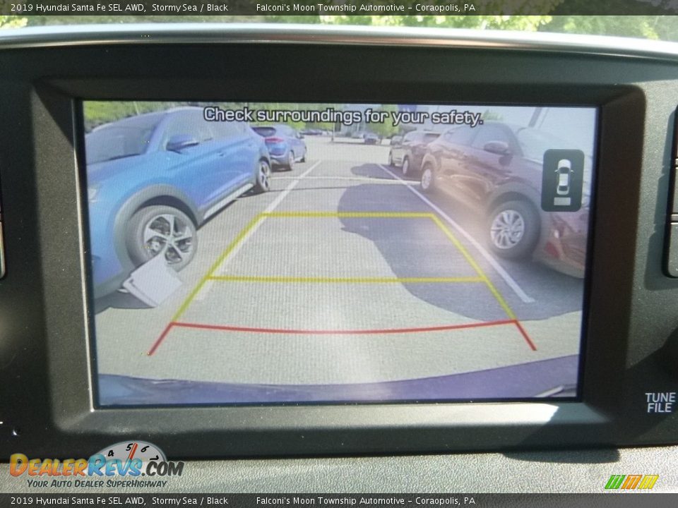 2019 Hyundai Santa Fe SEL AWD Stormy Sea / Black Photo #14