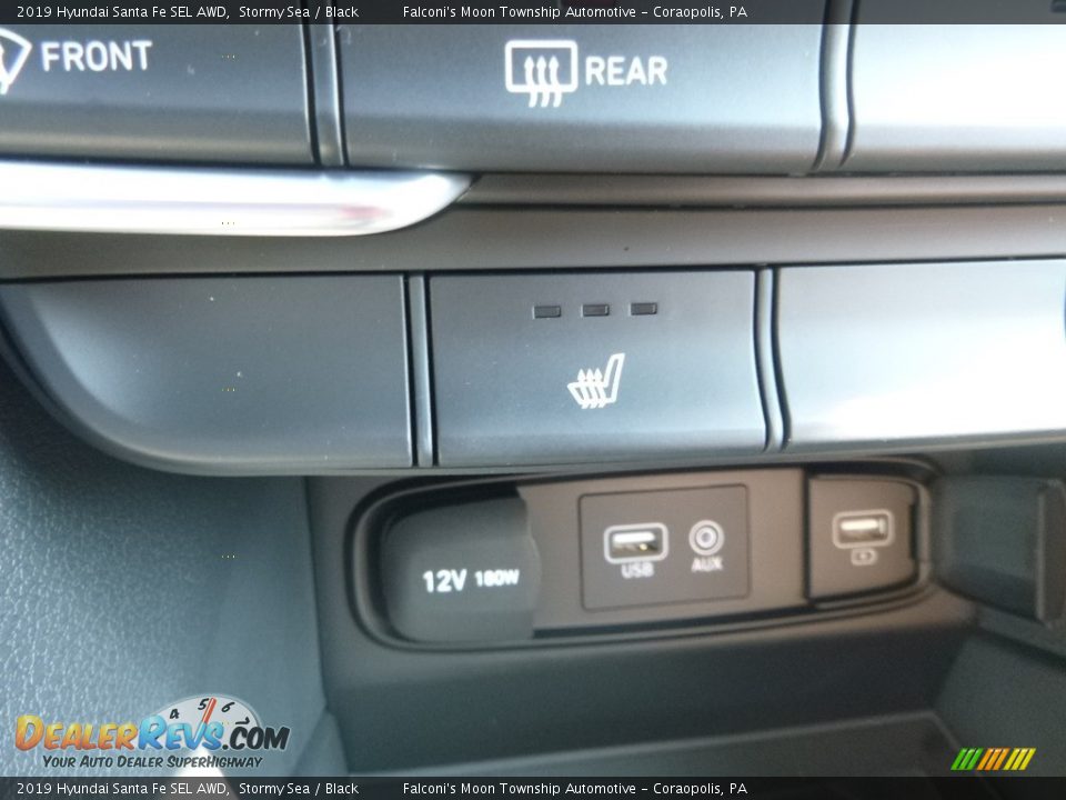 2019 Hyundai Santa Fe SEL AWD Stormy Sea / Black Photo #15