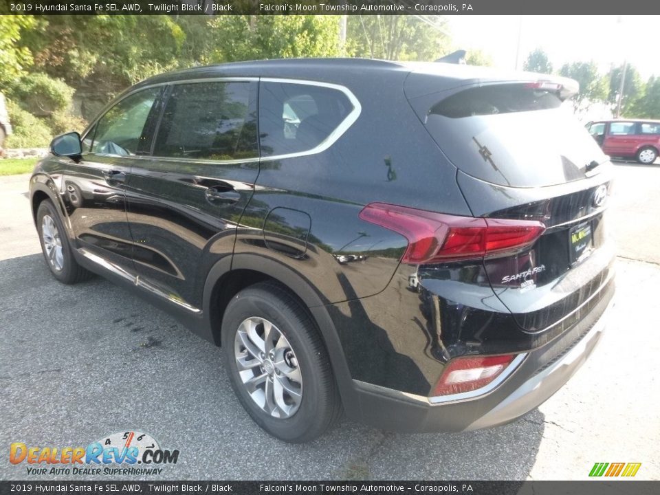 2019 Hyundai Santa Fe SEL AWD Twilight Black / Black Photo #6