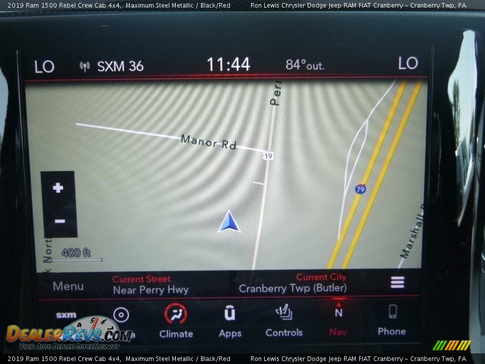 Navigation of 2019 Ram 1500 Rebel Crew Cab 4x4 Photo #15