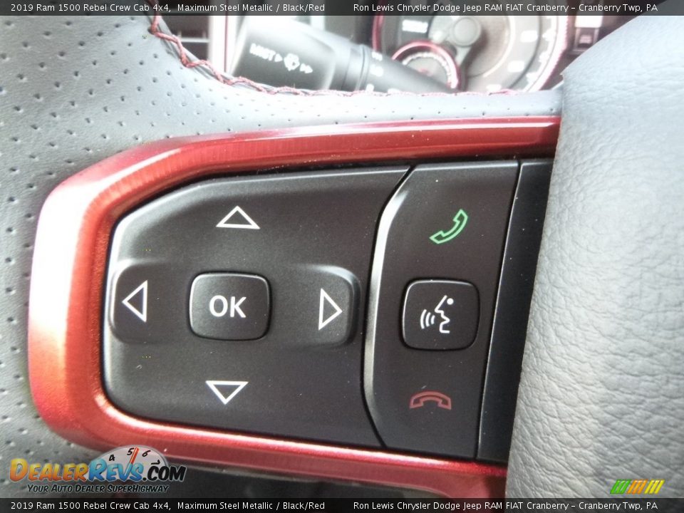 Controls of 2019 Ram 1500 Rebel Crew Cab 4x4 Photo #18